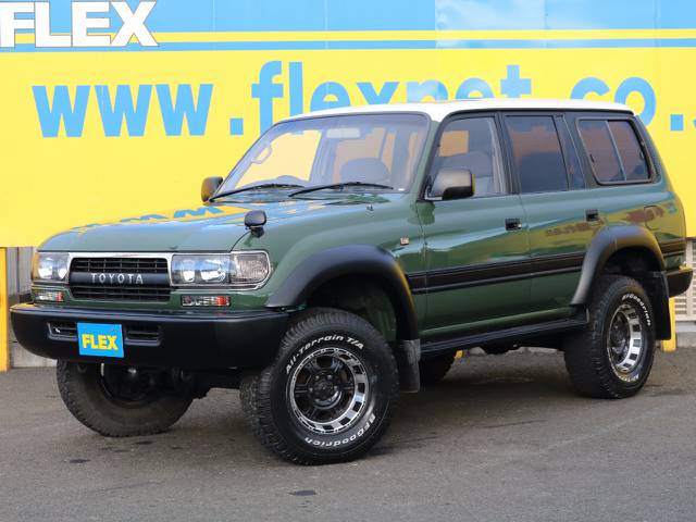 ランクル８０中期型フルコンプリート！アーミーグリーン×マッドブラックの組み合わせがＧＯＯＤ★４ＷＤらしさ、クラシックさ、と両方の魅力も持ち合わせた１台です★