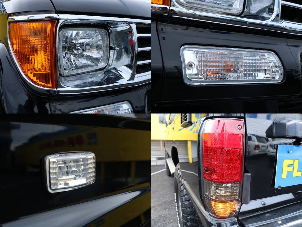 クリスタルレンズで統一されたフロントレンズ類に対しスモークタイプをチョイスしたテールレンズは全て新品♪レンズ類が変わるだけでも見た目の印象がぐっと高まります★