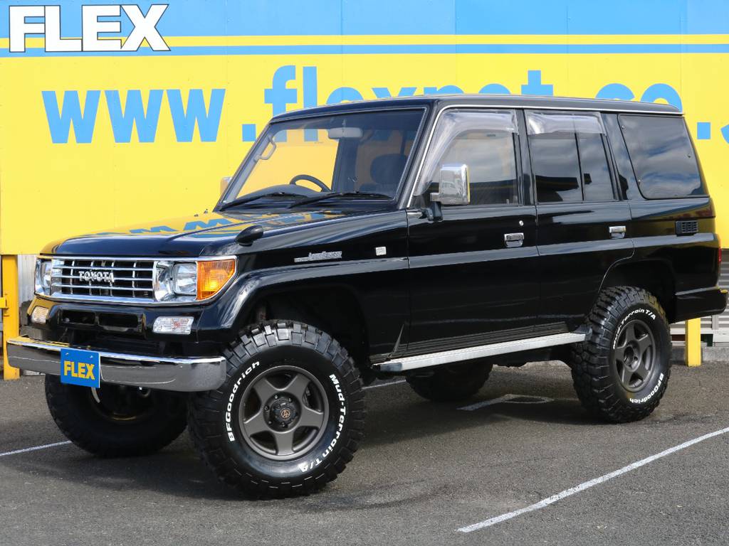 大人気の78プラド！ブラックカラー・ナローボディ換装と条件の揃った1台★カスタムも多いお薦めの1台ですのでお探しの方はお早めに♪