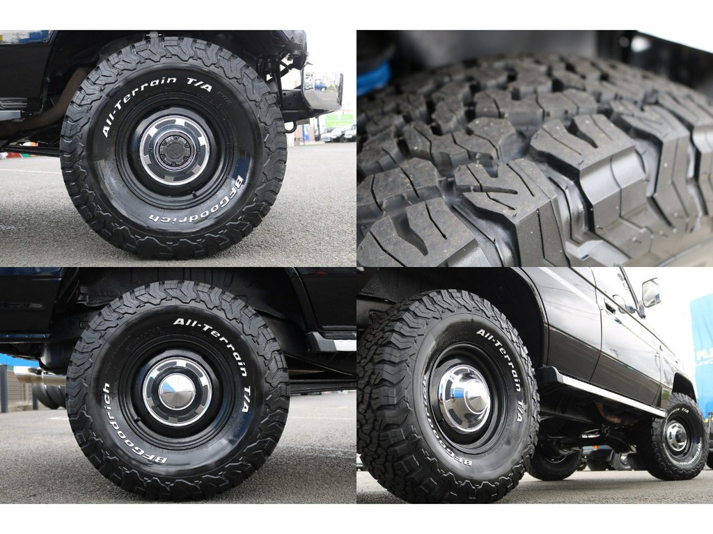 トヨタ輸出用１５inchスチールホイール＆ＢＦグッドリッチ　ＫＯ２の組み合わせです★ナローボディーにはピッタリの組み合わせです♪
