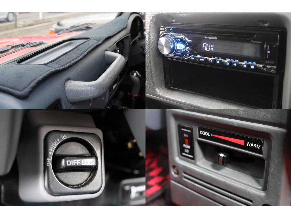 後付け出来ないリアデフロック装着車!新しいダッシュボードマットを装着しましたよ♪新しいナビへの交換も遠慮なくご相談下さい！