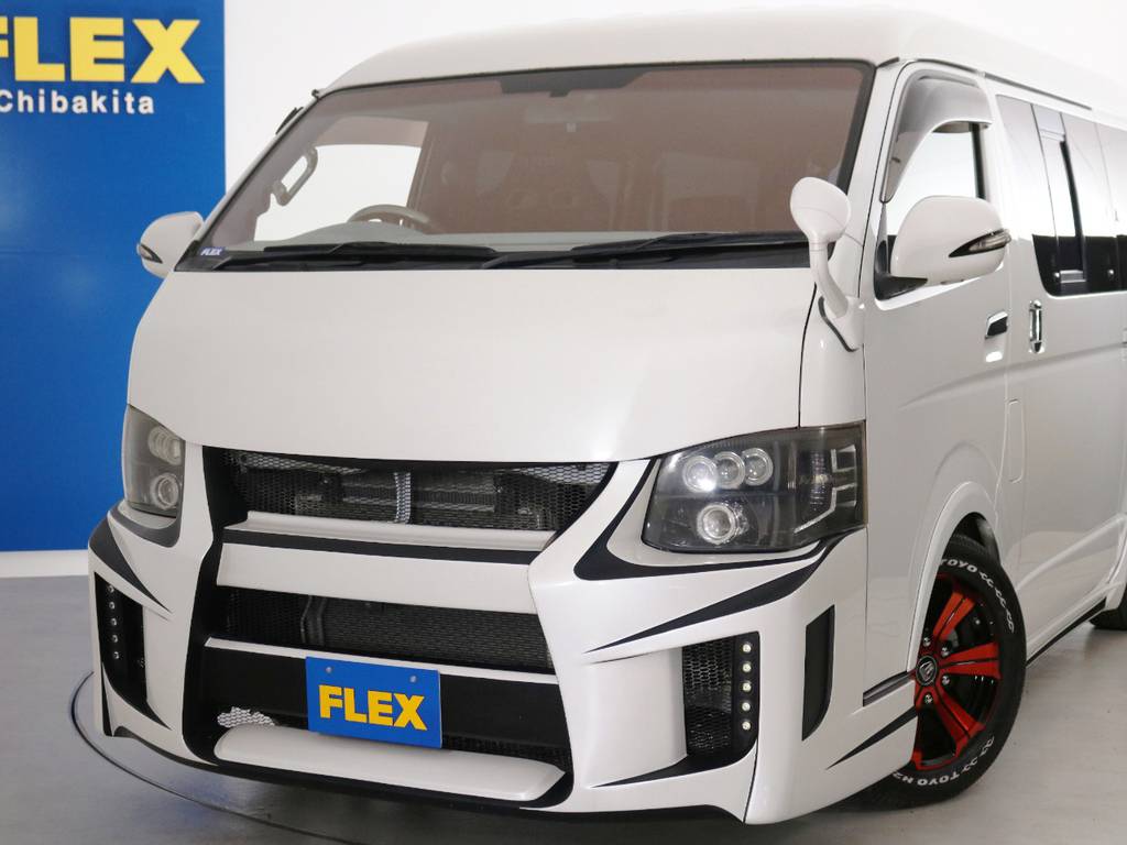 ブレス　フロントエアロバンパーで格好いいフロントフェイス♪フロントガラスはソーラーインパクト！