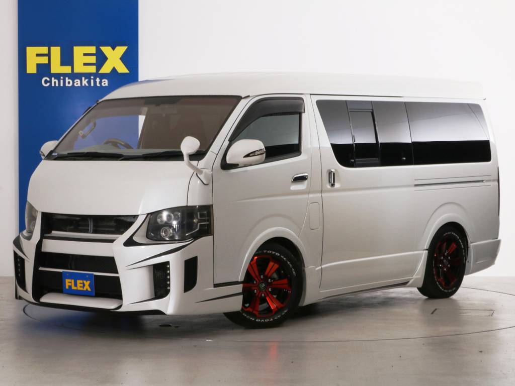 【ＦＬＥＸデモカー！】Ｈ２４年　ハイエースバン　Ｓ－ＧＬ　６人乗り３ナンバー登録変更済み　内外装フルカスタム！！