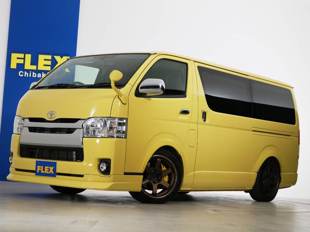 珍しい特設イエローのハイエースバン！５人乗り４ナンバー登録♪