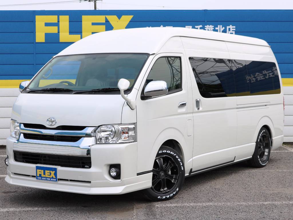 新車未登録ハイエース　グランドキャビン　ファインテックツアラー　ガソリン４ＷＤ　寒冷地仕様！