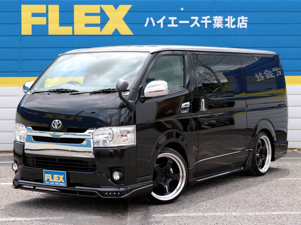 新車未登録　ハイエースバン　Ｓ－ＧＬ　ＲＯＷＥＮハーフエアロコンプリート！