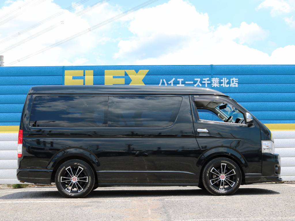 常時７０台以上のハイエース在庫数、フレックス株式会社ハイエース千葉北店！