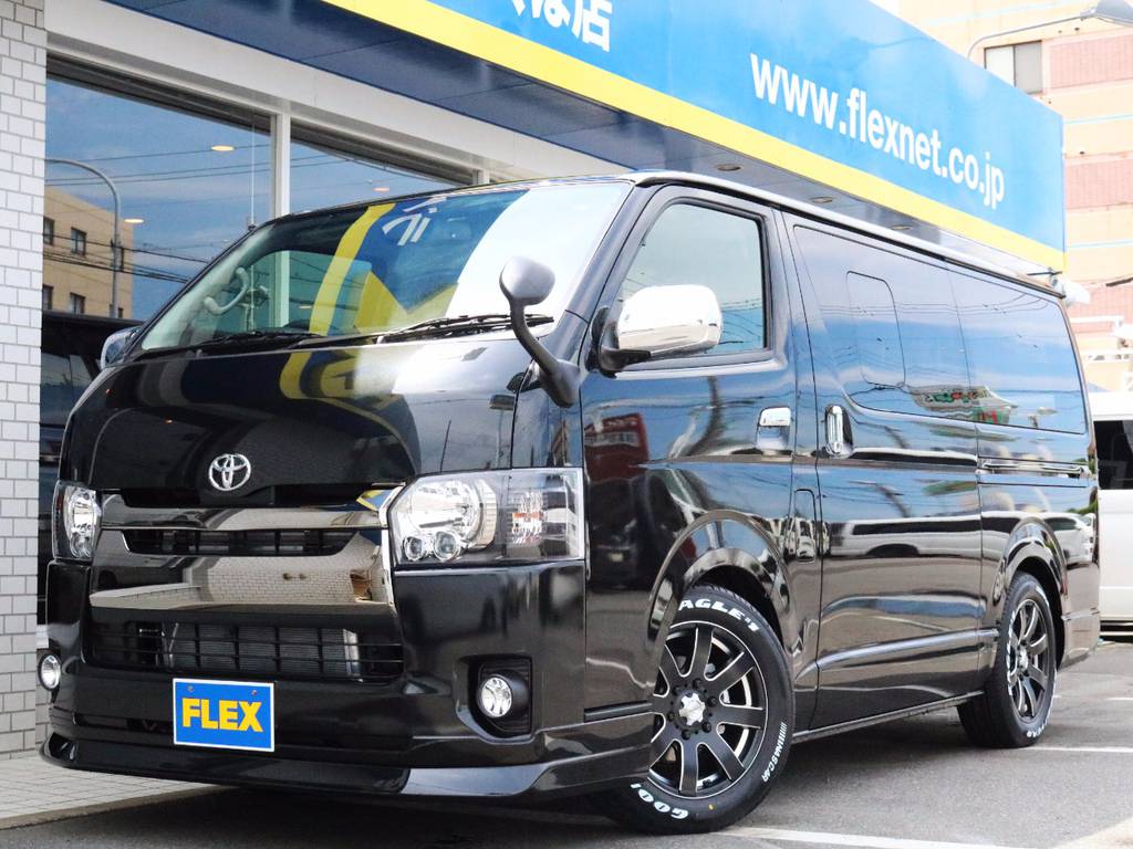 【ベッドキットパッケージ】ハイエースＶスーパーＧＬ５人乗り、２ＷＤディーゼルターボ！特別仕様車ダークプライム♪
