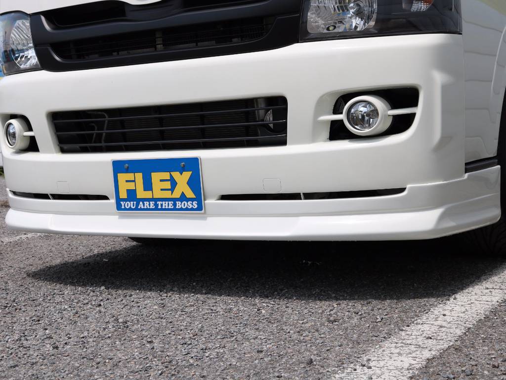 ＦＬＥＸオリジナル　フロントリップスポイラー！もちろん新品です♪