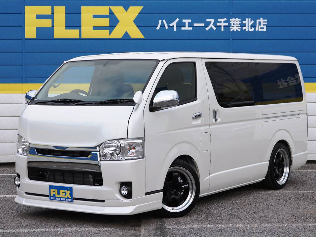 新車ハイエースバン　Ｓ－ＧＬ　ガソリン２ＷＤ　床貼りベッドキットパッケージ！