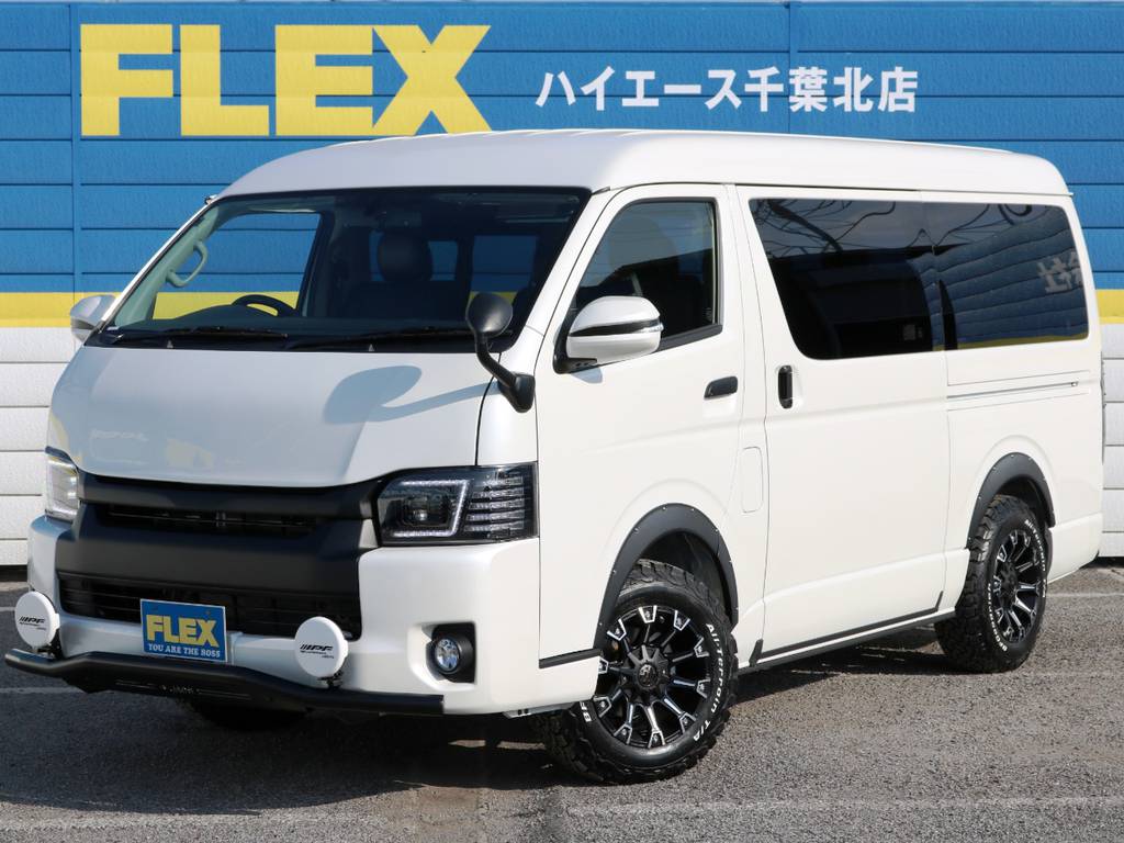 新車未登録ハイエースワゴンＧＬ　４ＷＤ　寒冷地仕様　１０人乗り　内装アレンジＲ１　ワイルドカスタムパッケージ！