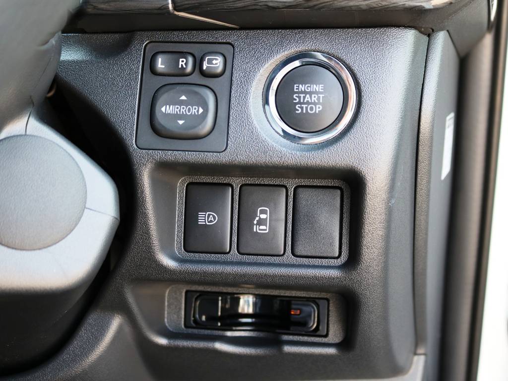 メーカーオプション　プッシュスタートシステム！新型からオートマチックハイビームを完備しております♪