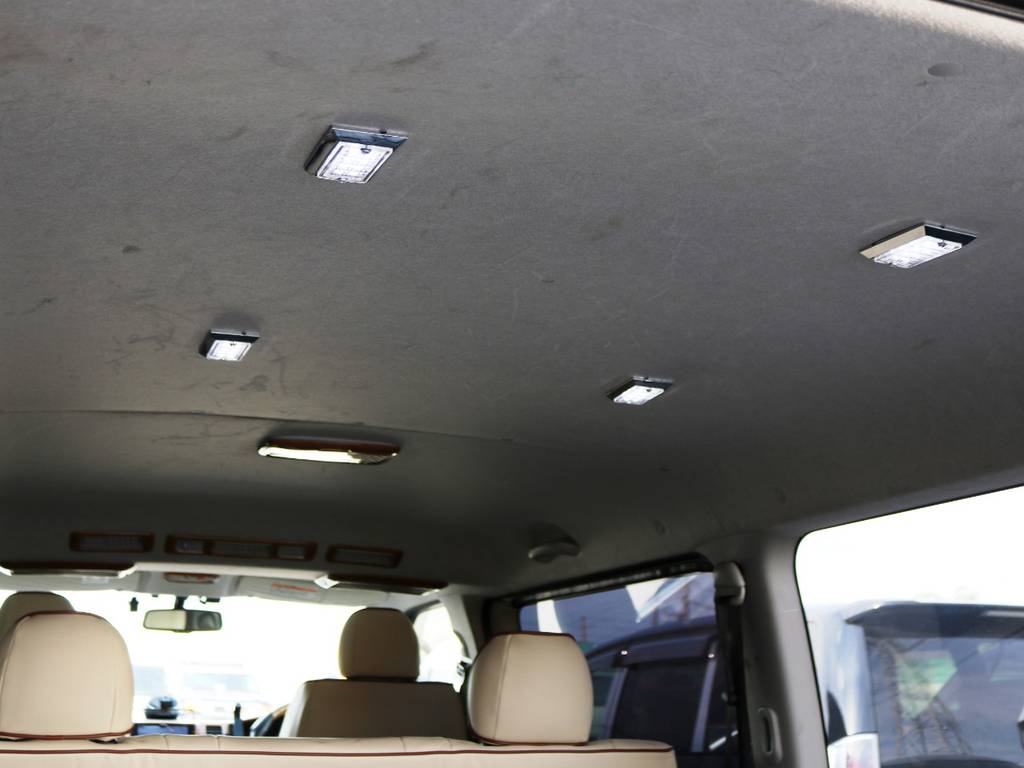 天井の状態！荷室用ライトが増設されております！