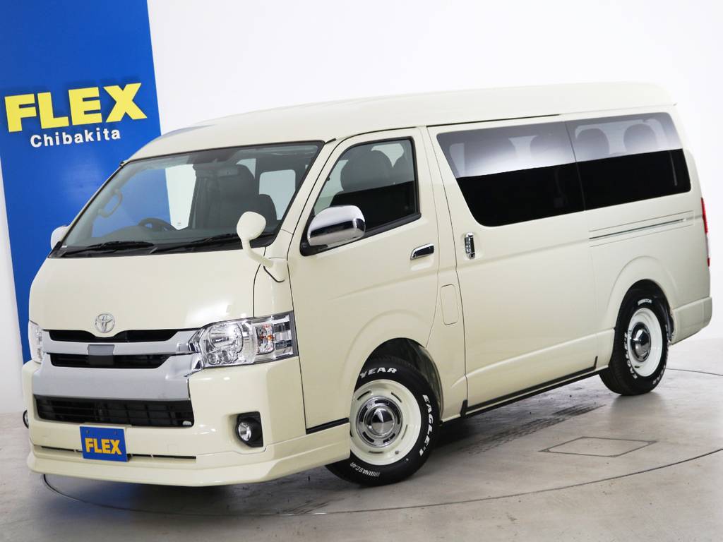 ハイエースワゴンＧＬ　１０人乗り３ナンバー登録　４ＷＤ寒冷地仕様　床張りスタンダードパッケージ♪