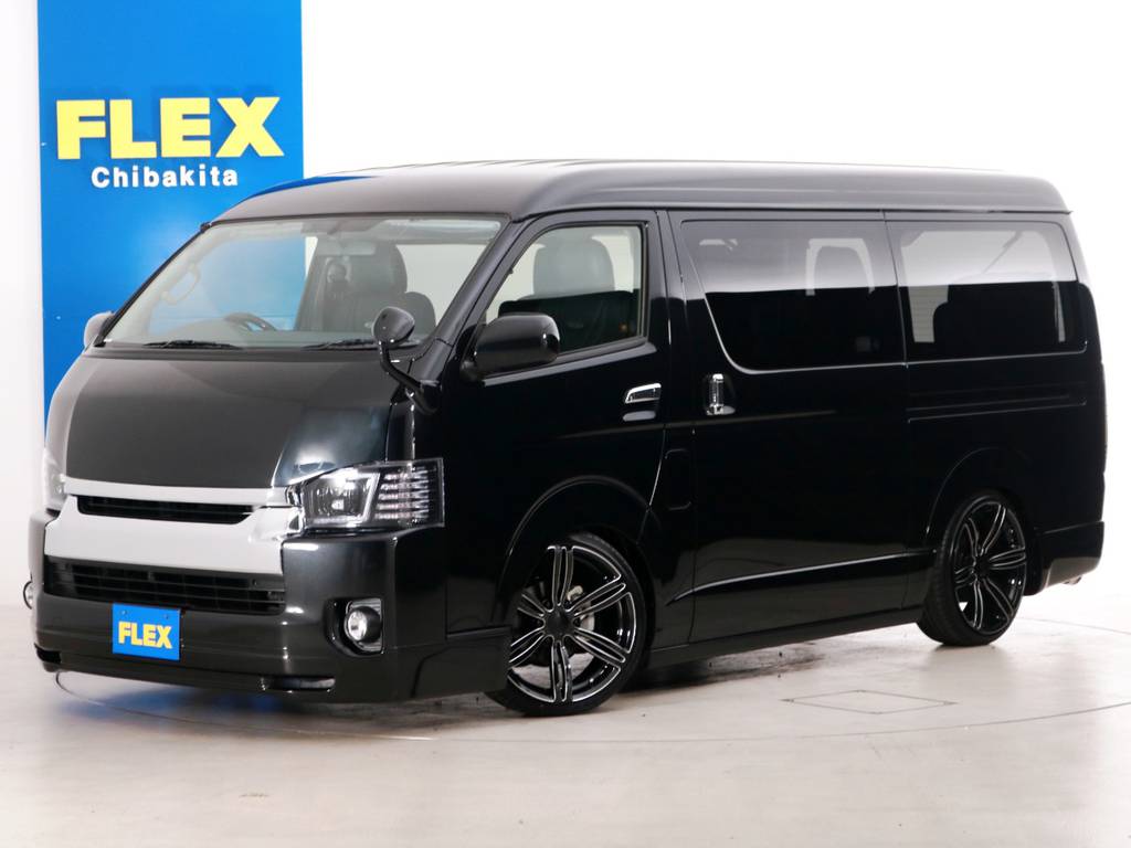 新車未登録　ハイエースワゴンＧＬ　トヨタ車体特別架装車【ファインテックツアラー】　４１５コブラ　クリーンルックフルエアロコンプリート！