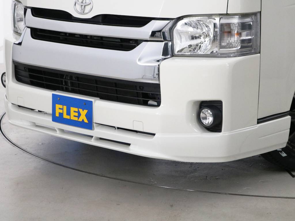 ＦＬＥＸオリジナル　フロントリップスポイラーＶｅｒ２を新品にて取り付け！