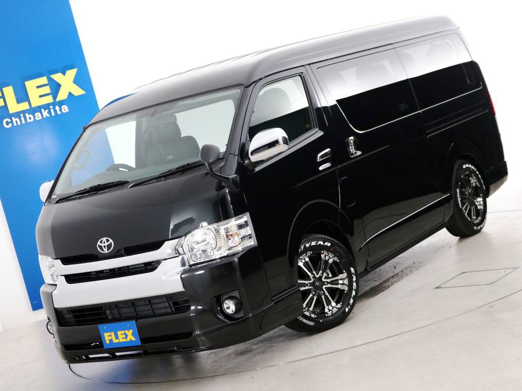 新車未登録　ハイエースワゴンＧＬ　トヨタ車体特別架装車【ファインテックツアラー】　ガソリン４ＷＤ　１０人乗り３ナンバー登録　寒冷地仕様　ライトカスタムＰＫＧ！