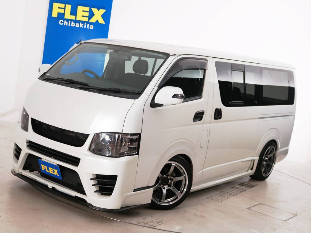 Ｈ２４年　買取直販　ハイエースバン　Ｓ－ＧＬ　９．１万ｋｍ　ガソリン２ＷＤ　５人乗り　フルエアロ！