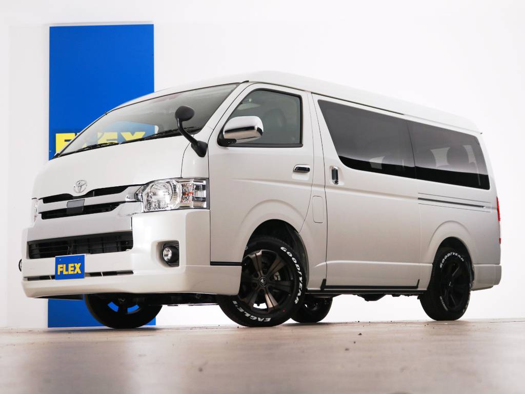 新車未登録　ハイエースワゴンＧＬ　ガソリン４ＷＤ　１０人乗り３ナンバー登録　ＦＬＥＸオリジナル内装アレンジ【Ｖｅｒ２】！
