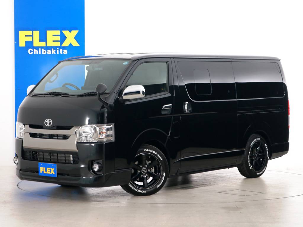 Ｈ３１年　買取直販　０．９万ｋｍ　ハイエースバン　Ｓ－ＧＬ　特別仕様車ダークプライムⅡ　ベッドカスタムＰＫＧ！