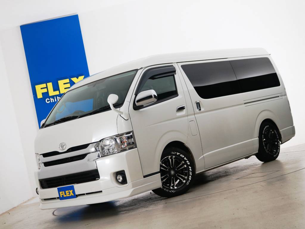 Ｈ２８年　買取直販　ハイエースバン　Ｓ－ＧＬ　特別仕様車ダークプライム　ガソリン２ＷＤ　５人乗り１ナンバー登録　ベッドカスタム！