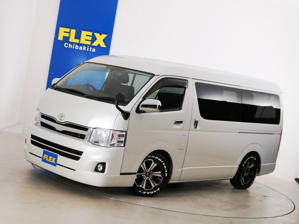 Ｈ２５年　買取直販　４．１万ｋｍ　ハイエースワゴンＧＬ　ガソリン２ＷＤ　１０人乗り３ナンバー登録　オリジナルシートアレンジ！