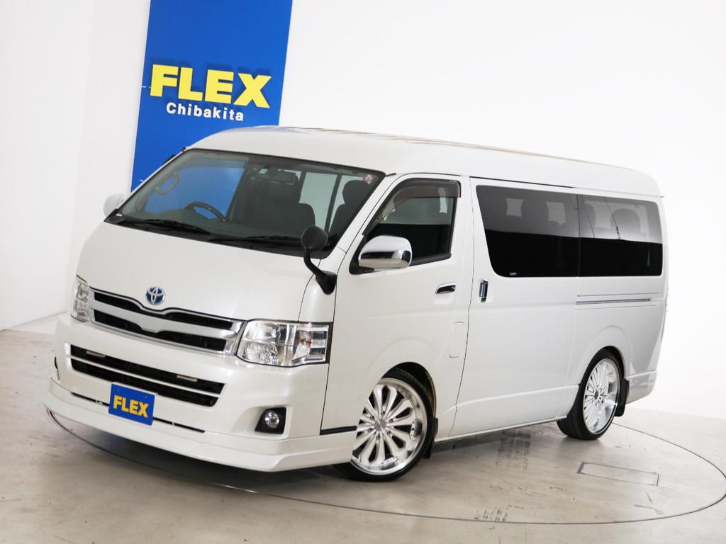 Ｈ２３年　買取直販　５．１万ｋｍ　ハイエースワゴンＧＬ　１０人乗り３ナンバー登録　ガソリン２ＷＤ　カスタムＰＫＧ！