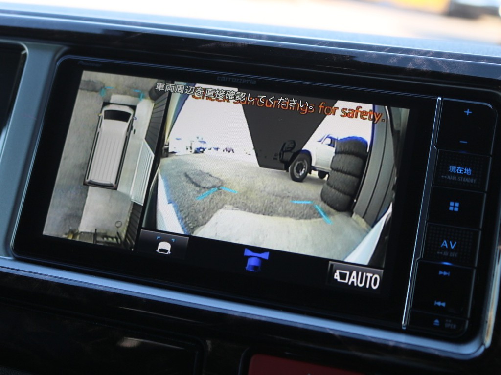 メーカーオプション　パノラミックビューモニター！車体を上から見たような映像をナビに映し出します♪