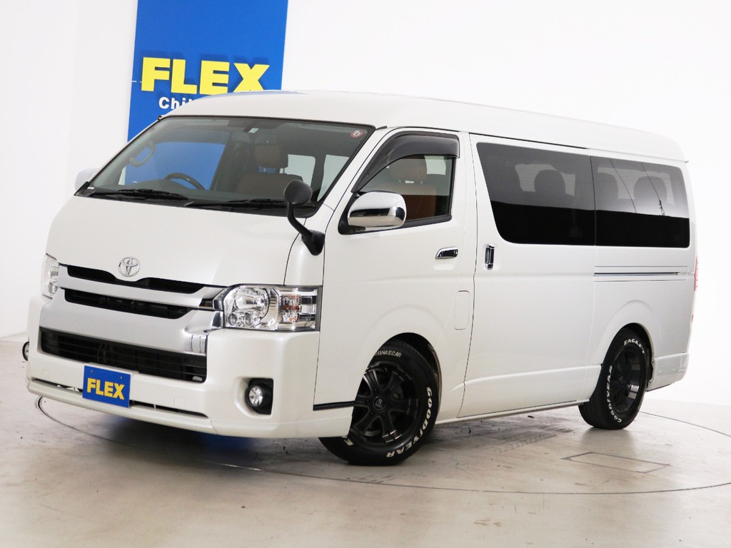 Ｈ２７年　買取直販　３．９万ｋｍ　ハイエースワゴンＧＬ　１０人乗り３ナンバー登録　ガソリン２ＷＤ　ＦＬＥＸオリジナル内装アレンジ【Ｖｅｒ２】！