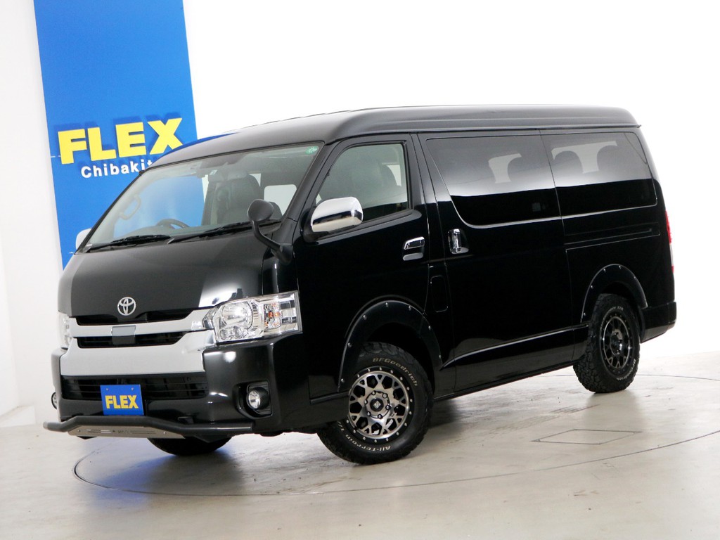 Ｈ３０年　買取直販　２．５万ｋｍ　ハイエースワゴンＧＬ　１０人乗り３ナンバー登録　ガソリン４ＷＤ　ベッドカスタムＰＫＧ！