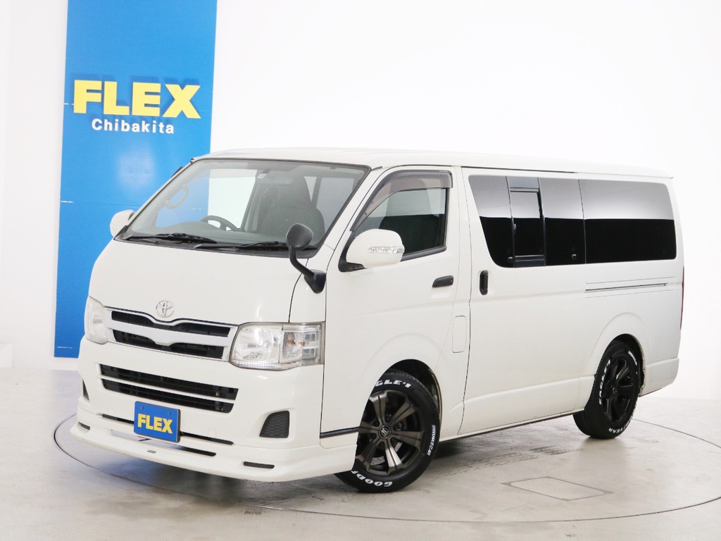 Ｈ２３年　買取直販　１９．２万ｋｍ　ハイエースバン　ＤＸ　ＧＬパッケージ　ディーゼルターボ２ＷＤ　６人乗り４ナンバー登録　４ドア　ライトカスタムＰＫＧ！