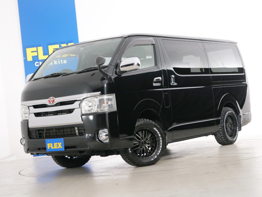 Ｈ２６年　買取直販　８．３万ｋｍ　ハイエースバン　Ｓ－ＧＬ　ディーゼルターボ４ＷＤ　５人乗り４ナンバー登録　ライトカスタムＰＫＧ！