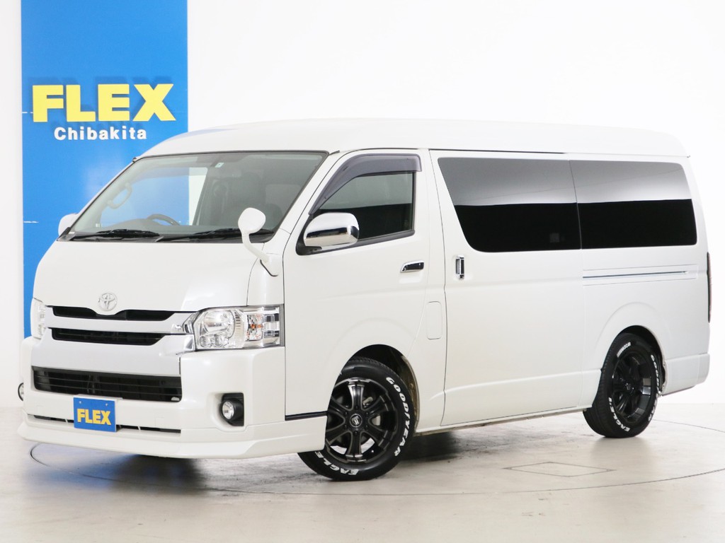 Ｈ２９年　買取直販　４．３万ｋｍ　ハイエースワゴンＧＬ　ガソリン２ＷＤ　ＦＬＥＸオリジナル内装アレンジ【Ｖｅｒ１】！