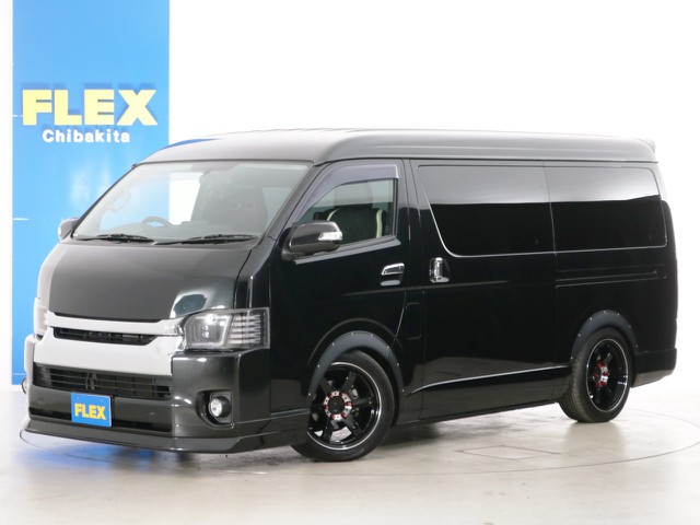 Ｈ２９年　買取直販　７．５万ｋｍ　ハイエースワゴンＧＬ　ファインテックツアラー　ガソリン２ＷＤ　カスタムＰＫＧ！