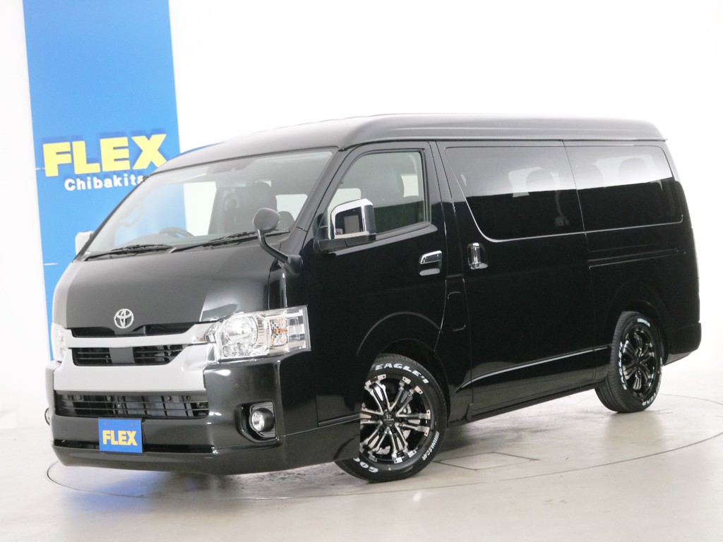 新車未登録　ハイエースワゴンＧＬ　ガソリン４ＷＤ　１０人乗り３ナンバー登録　寒冷地仕様　ＦＬＥＸオリジナル内装アレンジ【Ｖｅｒ２】！