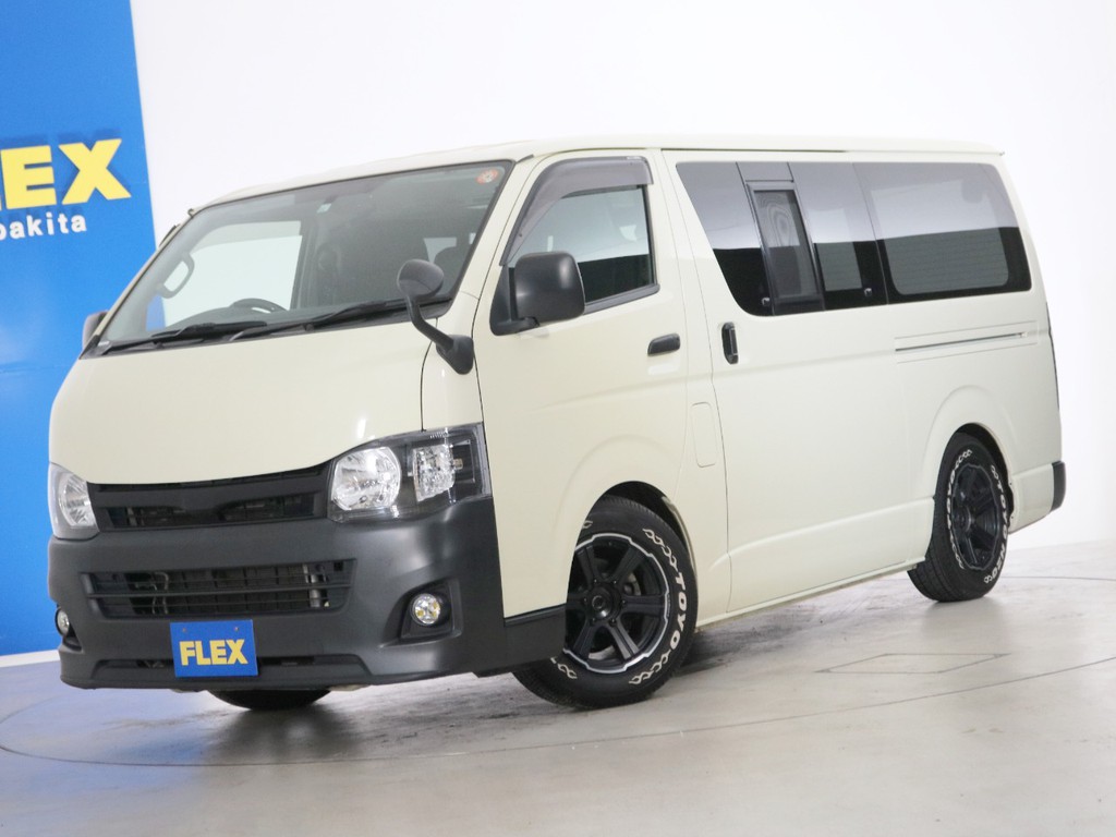 Ｈ２３年　９．４万ｋｍ　買取直販　ハイエースバン　ＤＸ　６人乗り４ナンバー登録　ガソリン２ＷＤ　ベッドカスタムＰＫＧ！