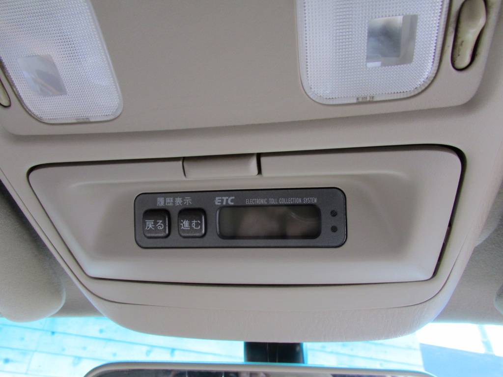 オプションのビルトイン型ＥＴＣも装備されております！