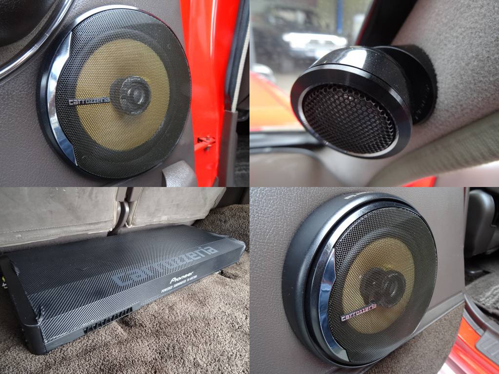 フロントスピーカー＆リアスピーカー＆トゥイーター＆サブウーファーを全てカロッツェリア製でインストール済み♪ドライブが一段と楽しくなりますね！