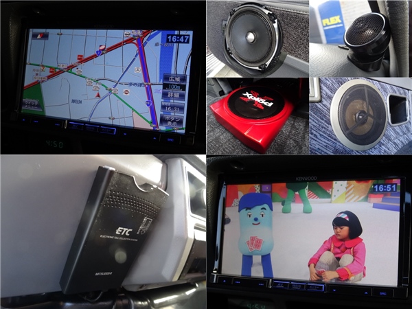 フルセグナビに社外スピーカーなど音響もバッチリです！