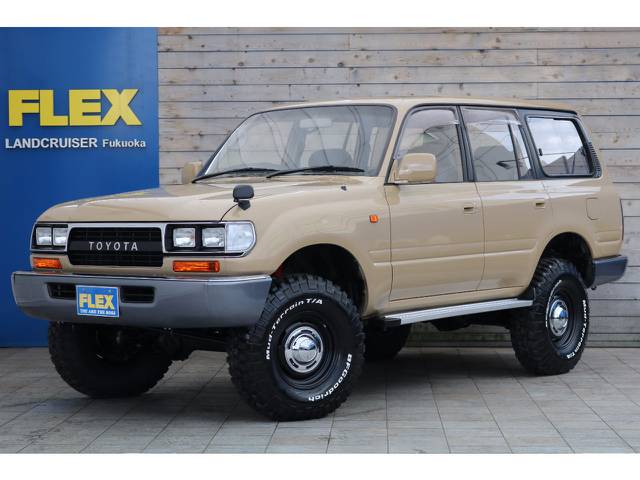 ランクル８０ガソリン車！ニューペイントベージュにナローボディー換装！人気のスタイルで完成です！