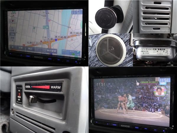 フルセグナビに社外スピーカーもインストール済み！