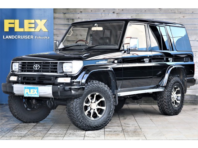 ランクル７８プラドが人気のブラックカスタムで入庫致しました！