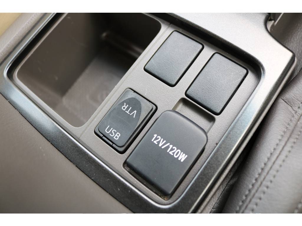 オプションのＡＵＸ＆ＵＳＢポート！外部機器の接続ＯＫ！