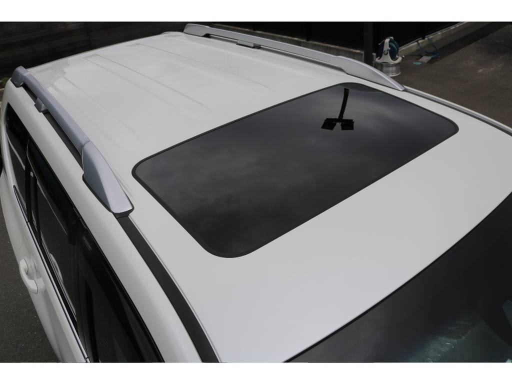 オプションのルーフレールと憧れのサンルーフも装備！