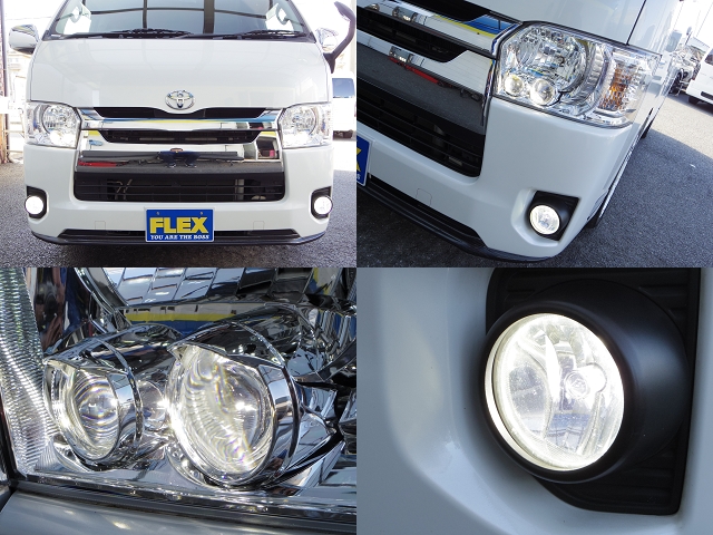メーカーオプション！ＬＥＤヘッドライト付でオートレベリング機能により車両姿勢の変化に応じて照明軸を一定に保ちます。