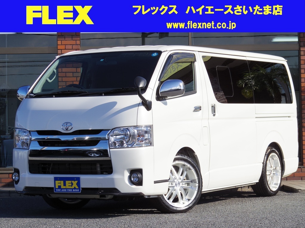 Ｈ２６ハイエース！スーパーＧＬ！ＬＥＤライト＆プッシュスタート！稀少な４型ハイエースの入庫です♪新車オプション多数！オススメの１台！