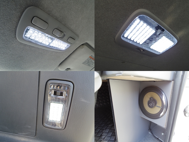室内灯は当然のＬＥＤ球に交換済み！内外装共にしっかり作りこんだ1台です。しかも俊足の３Ｌディーゼルターボだから俊敏に走ります。
