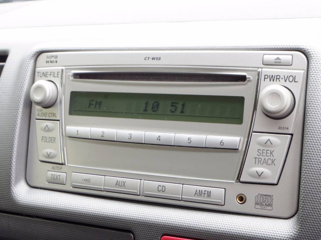 CDオーディオ付きです！もちろん最新ナビへの変更も可能です！是非ご相談ください！