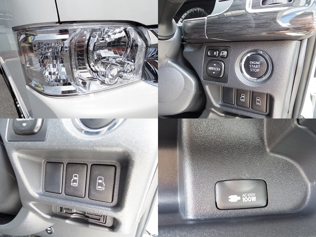 ハイエースＳＧＬワイド４ＷＤ！メーカーオプション充実！ＬＥＤヘットライト＆両側パワースライド＆プッシュスターター＆スマートキー＆１００Ｖ付きです。