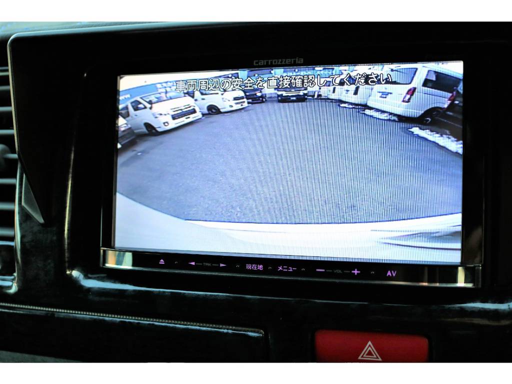 バックカメラも付いておりますので、大きなボディの駐車も安心です！